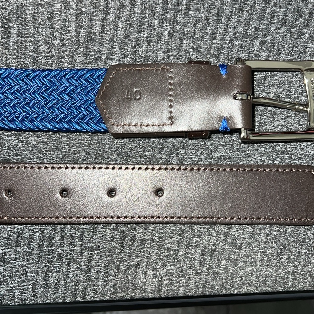 NWOT Holderness & Bourne Braided Stretch Fischer Belt 40 - Picture 2 of 4